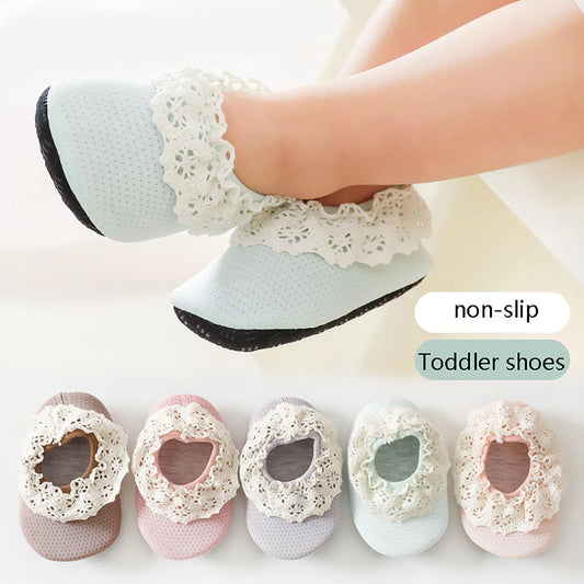 Baby Shoes Spring Summer , Mesh Shoes , First Walkers , Soft Bottom , Non Slip Shoes  ,Cotton Fabric Pre-walkers